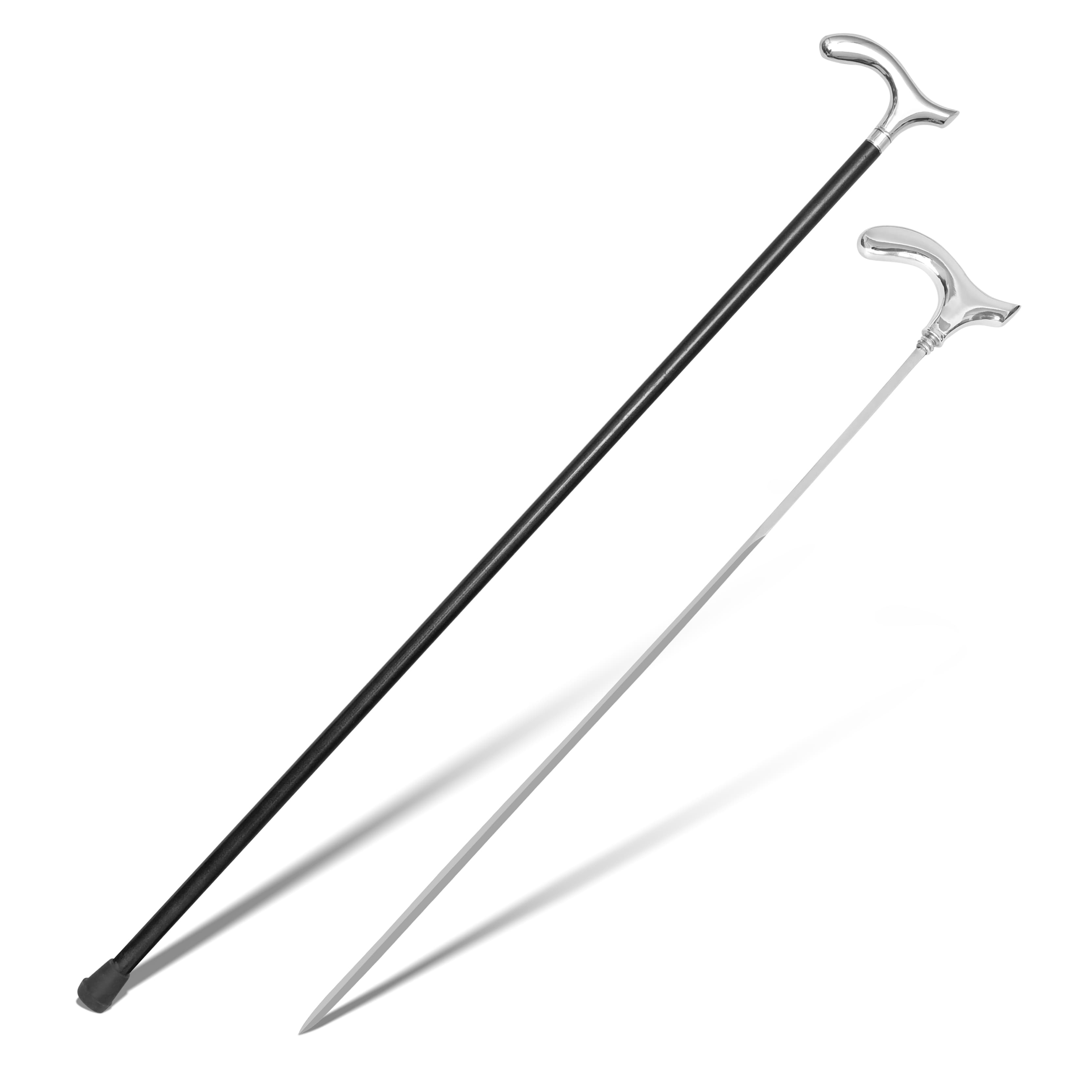 Chrome Derby Handle Collector's Sword Cane