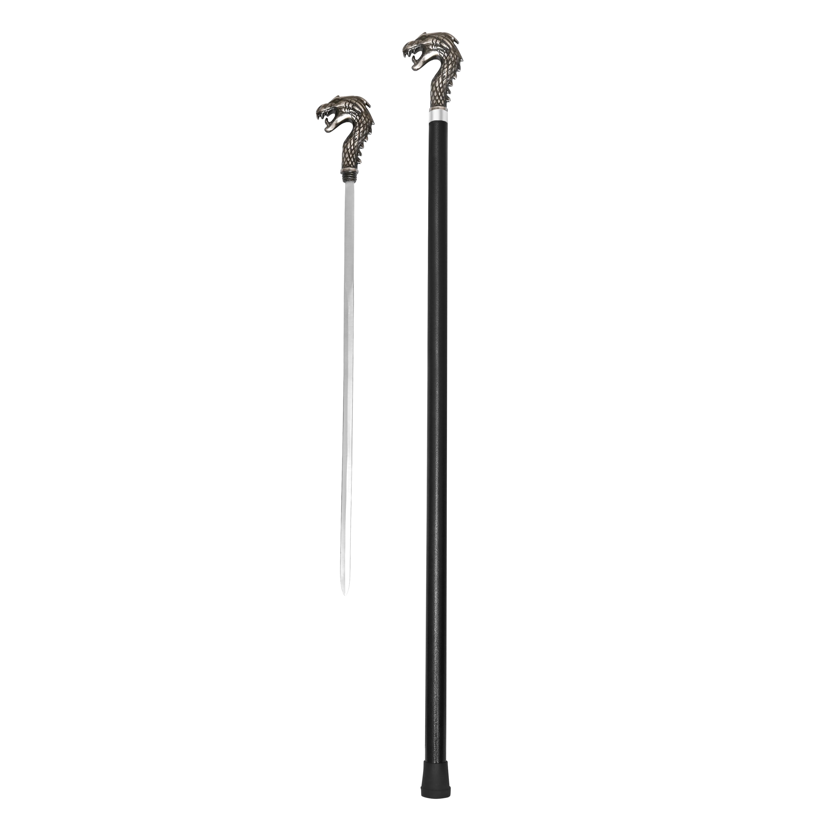 Hematite Dragon Head Collector's Sword Cane